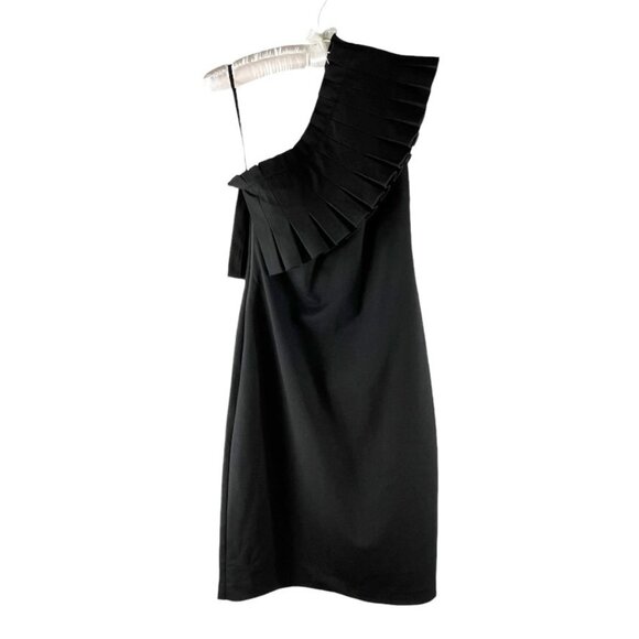 Ted Baker London Black Laylahi  Pleated One Shoulder Dress Size Ted 1 (US 4) NWT - Picture 3 of 16